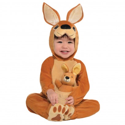 Flauschiges Känguru Baby Kostüm 