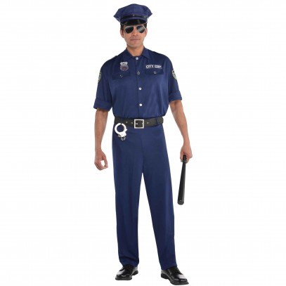 Polizist James Herren Kostüm 
