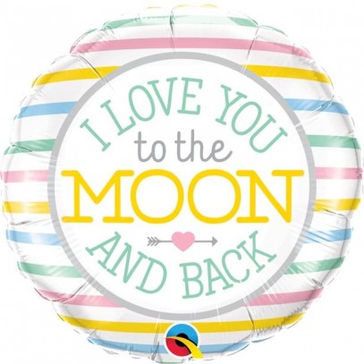Folienballon I Love You to the Moon And Back