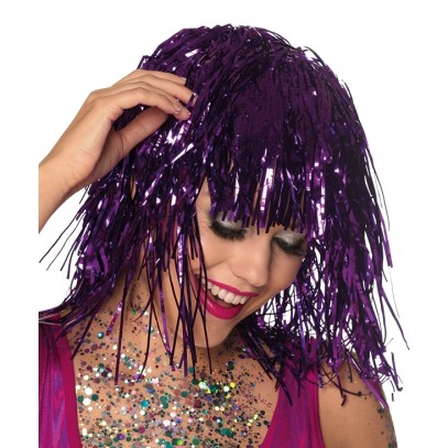 Stacy Party Disco Perücke violett für Damen