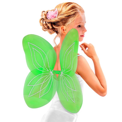 Grüne Märchen Glitzerflügel für Mädchen