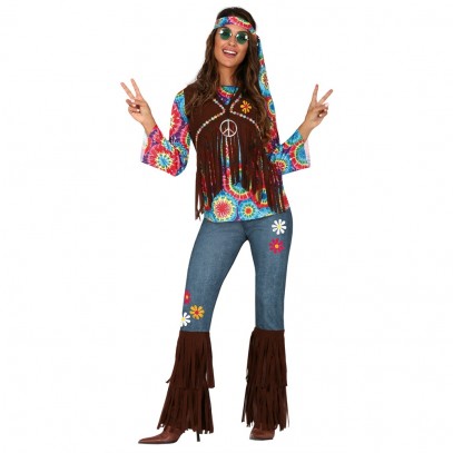 70er Jahre Hippie Damenkostüm Cloe