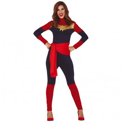 Captain Superhero Kostüm für Damen