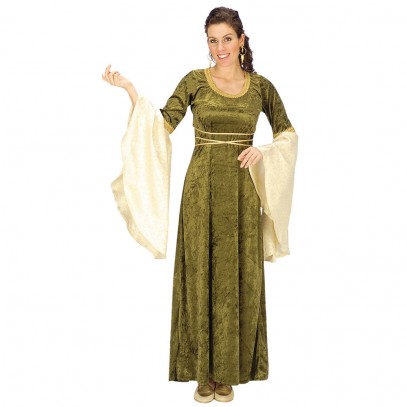 Mittelalter Lady in Green Damenkostüm