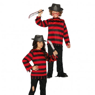 Mörderisches Mini Freddy Kostüm für Kinder