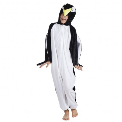 Pinguin Plüschoverall Kinderkostüm