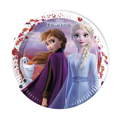 Frozen 2 Anna und Elsa Pappteller 8 Stück