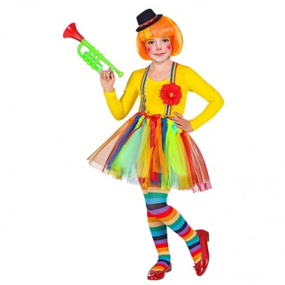 Quirliges Clowns Mädchen Kostüm 1