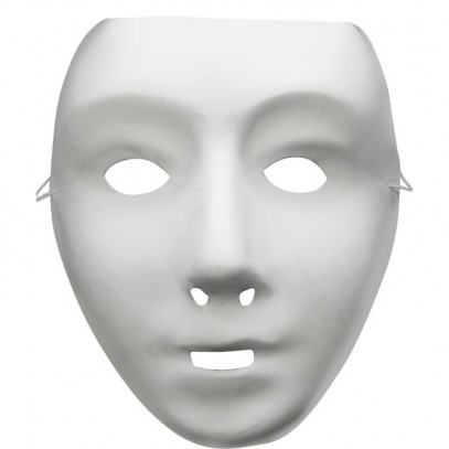 White Robot Maske 