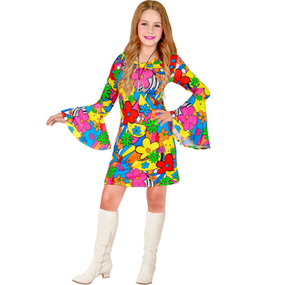 Flower Power Hippie Kleid für Mädchen