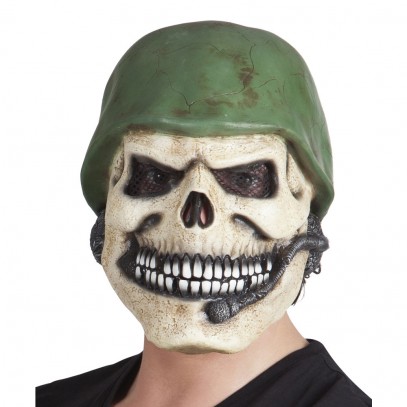 Soldaten Horror Latex Maske