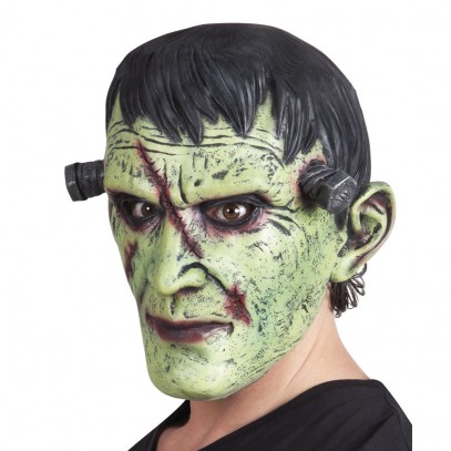 Latex Maske grünes Monster