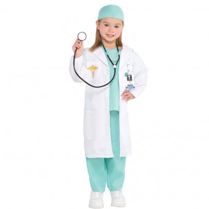 Doktor Amber Ärztin Kostüm für Kinder