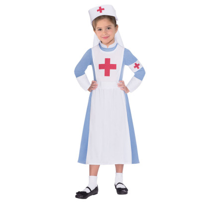 Vintage Nurse Krankenschwester Mädchenkostüm
