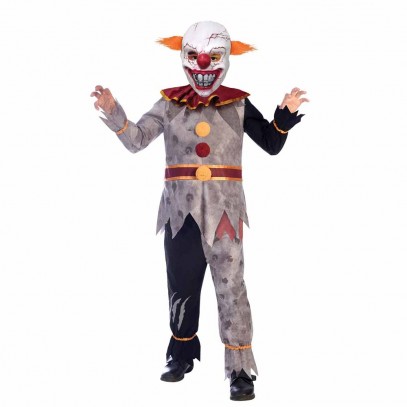 Bösartiges Clown Kostüm für Kinder