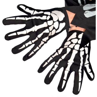 Sensenmann Skelett Handschuhe für Erwachsene