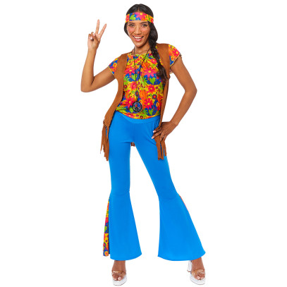 Hippie Girl Lucy 70er Jahre Damenkostüm