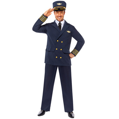 Piloten Uniform Herrenkostüm