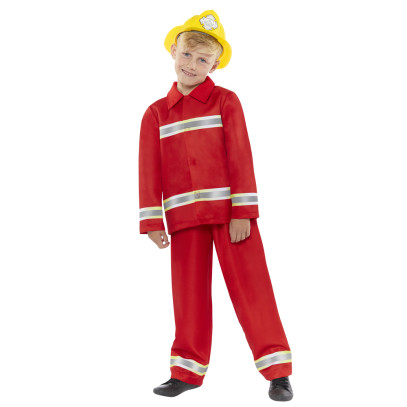 Feuerwehr Kostüm für Kinder in Rot