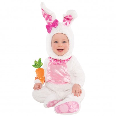 Flauschiges Hasen Baby Kostüm