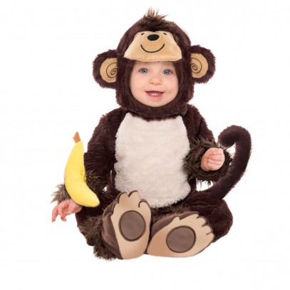 Flauschiges Affen Baby Kostüm