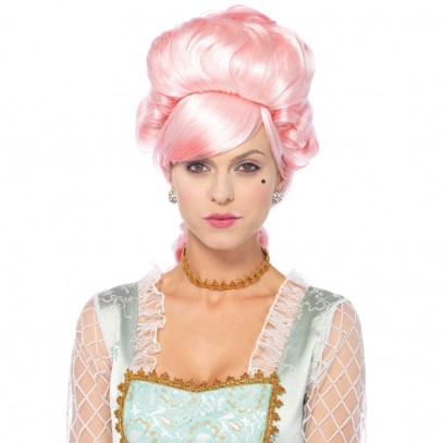 Marie Antoinette Perücke pastell rosa