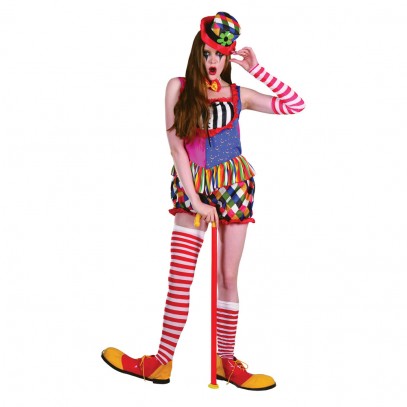 Lustige Clownin Clownskostüm für Damen