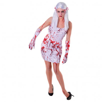 Horror Bloody Dress Damenkostüm
