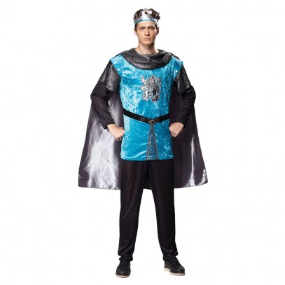Königlicher Ritter Herrenkostüm blau