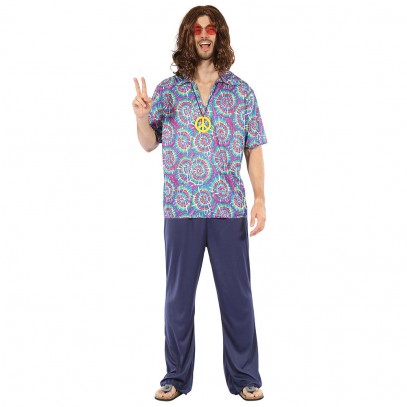 Hippie Psychedelic Shirt Herrenkostüm