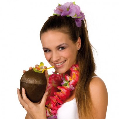 Aloha Kokosnuss Becher braun