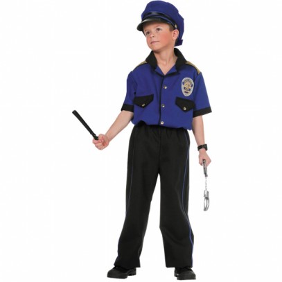 American Police Boy Kinderkostüm 1
