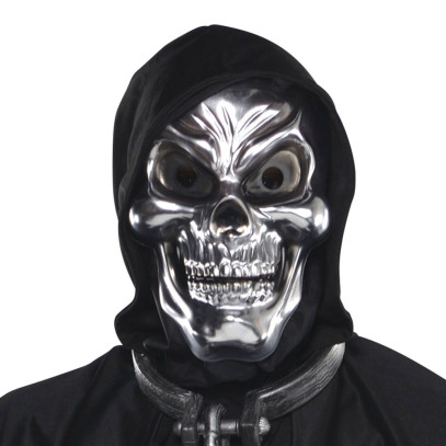 Silver Skull Totenkopf Maske für Erwachsene