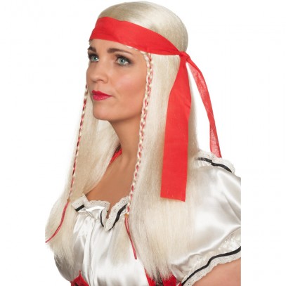 Anne Piratin Perücke blond mit Stirnband