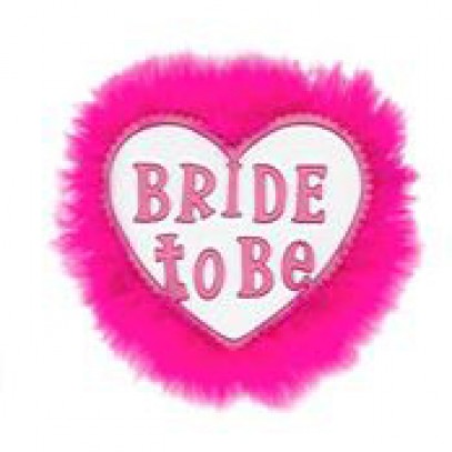 Anstecker "Bride to be" Junggesellinnenabschied pink