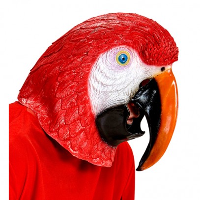 Ara Macao Papagei Vollkopfmaske 1