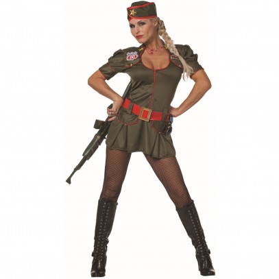 Armee Lady Soldatin Militär Kostüm