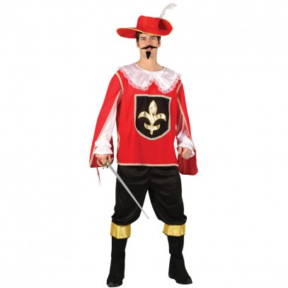 Athos Musketier Kostüm rot