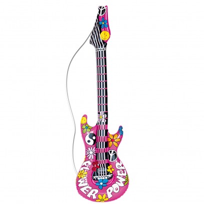 Aufblasbare Super Flower Power Gitarre 1