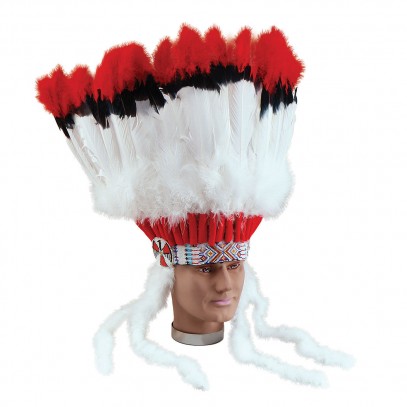 Indianer Feder Kopfschmuck Deluxe