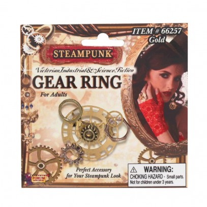 Steampunk Zahnrad Ring