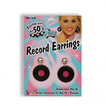 50er Jahre Record Ohrringe
