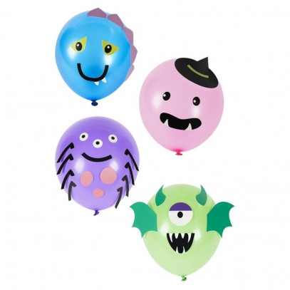 8 Monsterparty Ballons
