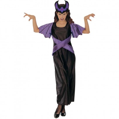 Bat Queen Fledermaus Kostüm schwarz-lila 
