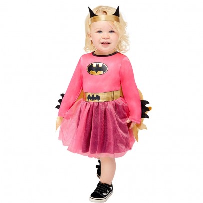 Mini Pink Batgirl Kostüm für Babys und Kleinkinder