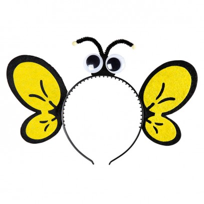 Bienen Haarreif mit Augen und Flügelohren 1