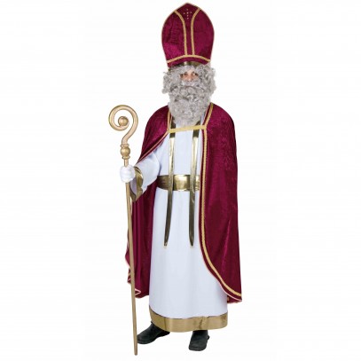 Weißes Bischof Nikolaus Kleid Kostüm