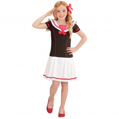 Black Sailor Girl Marine Kinderkostüm 1