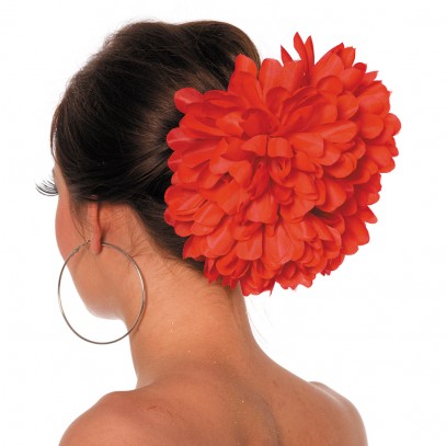 Blumen Büschel Haarklammer Rot