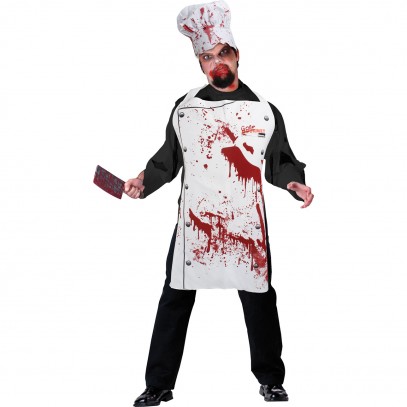 Blutiges Chefkoch Kostüm-Set